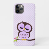 Coques Case-Mate iPhone Chouette mauve (Dos)