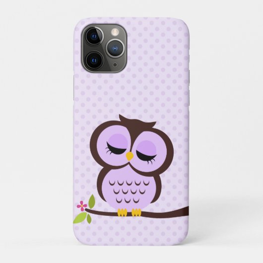 Coques Case-Mate iPhone Chouette mauve (Dos)