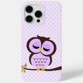 Coques Case-Mate iPhone Chouette mignonne pourpre (Verso)