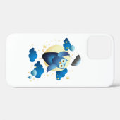 Coques Case-Mate iPhone Chouette mignonne volant avec parapluie (Verso (horizontal))