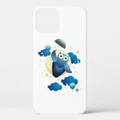 Coques Case-Mate iPhone Chouette mignonne volant avec parapluie (Verso)