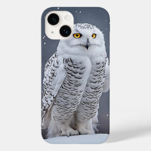 Coque Pour iPhone 14 Chouette Neige Sur Neige