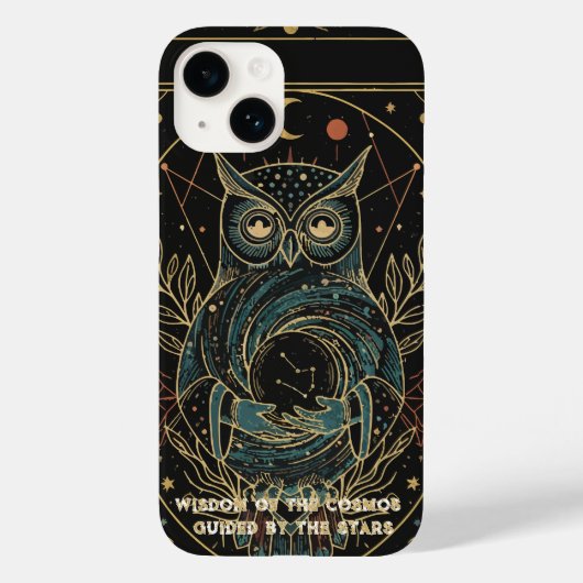 Coques Case-Mate iPhone Chouette Oracle Cosmique • Céleste Mystique (Verso)