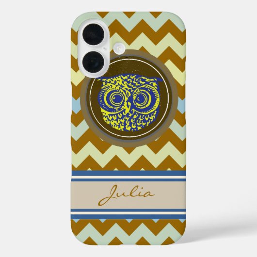 Coques Case-Mate iPhone Chouette personnalisée avec Chevron (Verso)