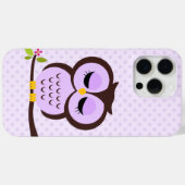 Coques Case-Mate iPhone Chouette pourpre (Verso (horizontal))