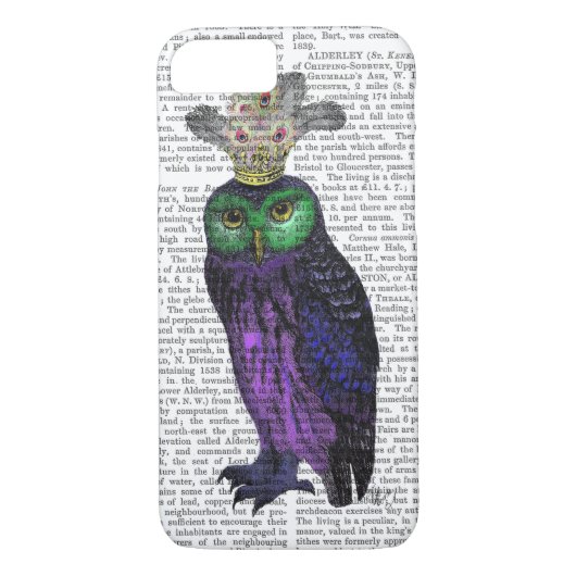 Coques Case-Mate iPhone Chouette pourpre (Dos)