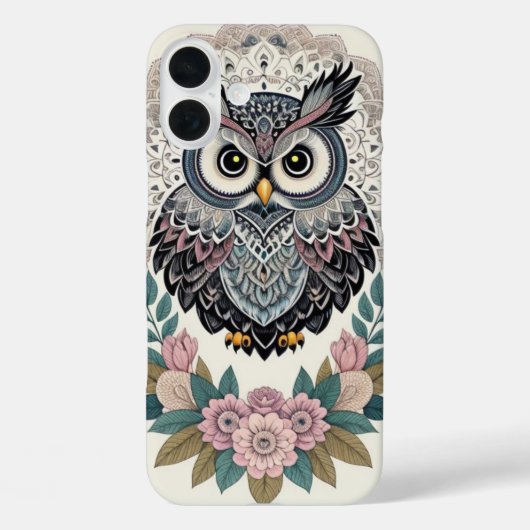 Coques Case-Mate iPhone Chouette sauvage Abstraite (Verso)