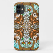 Coques Case-Mate iPhone Chouette tirée à la main Mandala (Dos)