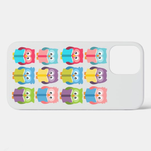 Coques Case-Mate iPhone Chouettes à lire mignonnes (Verso (horizontal))