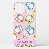 Coques Case-Mate iPhone Chouettes mignonnes, Chouette Motif, Chouettes col (Verso)