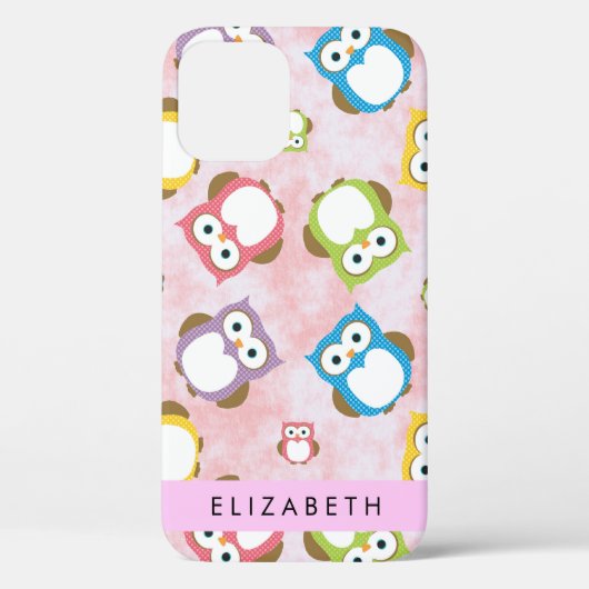 Coques Case-Mate iPhone Chouettes mignonnes, Chouette Motif, Chouettes col (Verso)