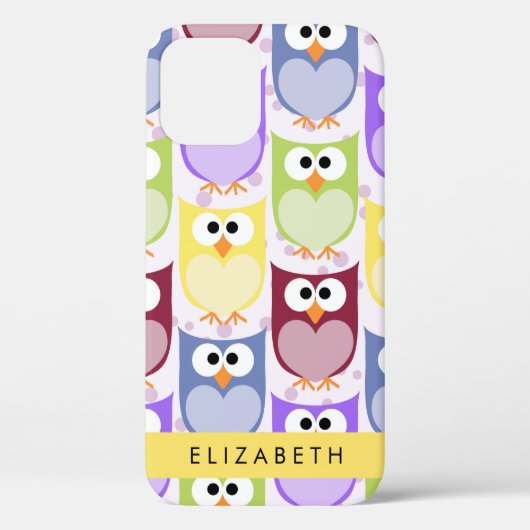 Coques Case-Mate iPhone Chouettes mignonnes, Chouette Motif, Chouettes col (Verso)
