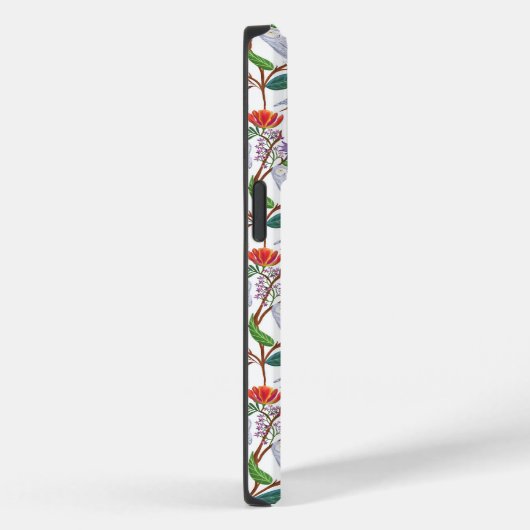 Coques Case-Mate iPhone Chouettes Neiges Avec Tulipes Et Tournesols (Verso / Droite)