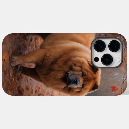 Coques Case-Mate iPhone Chow Chow à l'automne Feuilles automne Inspire (Verso (horizontal))