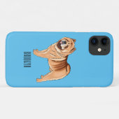 Coques Case-Mate iPhone Chow Chow dog cartoon (Dos (Horizontal))