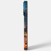 Coques Case-Mate iPhone Chow Chow Halloween avec citrouilles effrayant (Verso / Gauche)
