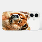 Coques Case-Mate iPhone Chow Chow Watercolor Art (Verso (horizontal))