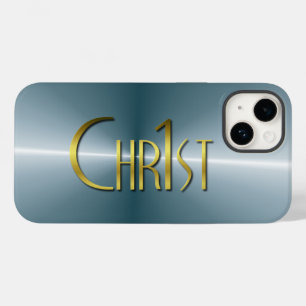 Coque Pour iPhone 14 Chr1st - Métal brossé foncé