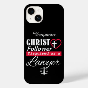 Coque Pour iPhone 14 Christ Follower déguisé en avocat chrétien