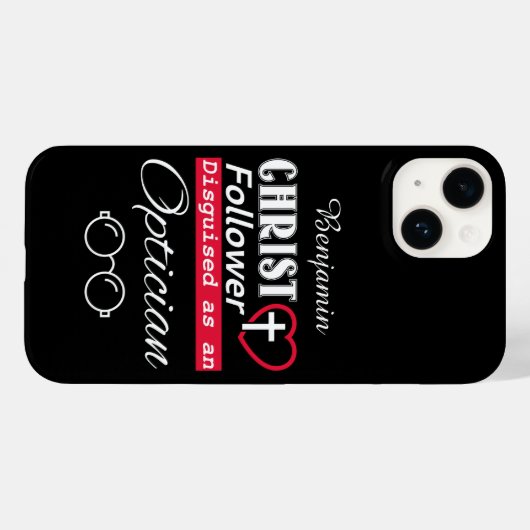 Coques Case-Mate iPhone Christ Follower déguisé en chrétien optimiste (Verso (horizontal))