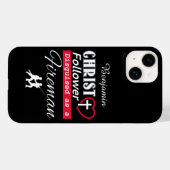 Coques Case-Mate iPhone Christ Follower déguisé en chrétien pompier (Verso (horizontal))