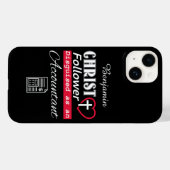 Coques Case-Mate iPhone Christ Follower déguisé en comptable chrétien (Verso (horizontal))