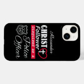 Coques Case-Mate iPhone Christ Follower déguisé en policier (Verso (horizontal))