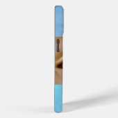 Coques Case-Mate iPhone Christian Blue Sky  Eye with Crosses Gold Dove (Verso / Droite)