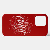 Coques Case-Mate iPhone Christian Christ Noël Chalkboard Calligraphie (Verso (horizontal))