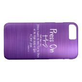 Coques Case-Mate iPhone Christian Press on Philippians 3.14 Ecriture (Dos (Horizontal))