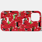Coques Case-Mate iPhone Christmas Basset Hound (Verso (horizontal))