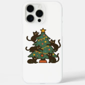 Coques Case-Mate iPhone Christmas Cats Around The Tree Holiday Classic (Verso)