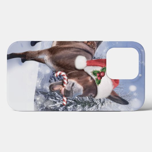 Coques Case-Mate iPhone Christmas donkey with funny (Verso (horizontal))