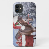 Coques Case-Mate iPhone Christmas donkey with funny (Dos)