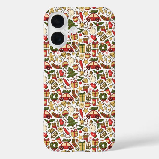 Coques Case-Mate iPhone Christmas Doodle iPhone / iPad case (Verso)