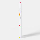 Coques Case-Mate iPhone Christmas Gift – Cute Holiday Pattern with Snowman (Verso / Gauche)