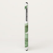 Coques Case-Mate iPhone Christmas Greenery & Red Berry Nom personnalisé (Dos/Gauche)