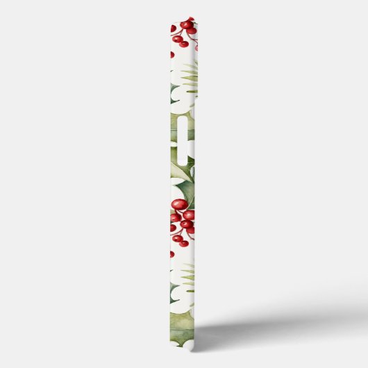 Coques Case-Mate iPhone Christmas Holly Berries (Verso / Droite)