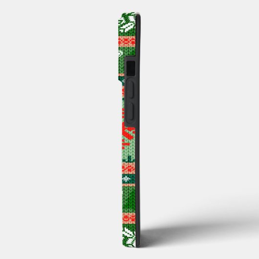 Coques Case-Mate iPhone Christmas Knitting Pattern (Verso / Gauche)