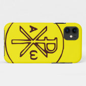Coques Case-Mate iPhone Christogramme sacré Chi-Rho Beaux-Arts (Dos (Horizontal))