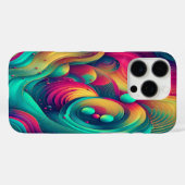 Coques Case-Mate iPhone Chromaflux Swirl (Verso (horizontal))
