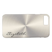 Coques Case-Mate iPhone Chrome acier inoxydable look métallique (Dos (Horizontal))