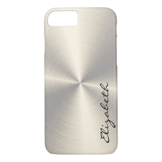 Coques Case-Mate iPhone Chrome acier inoxydable look métallique (Dos)