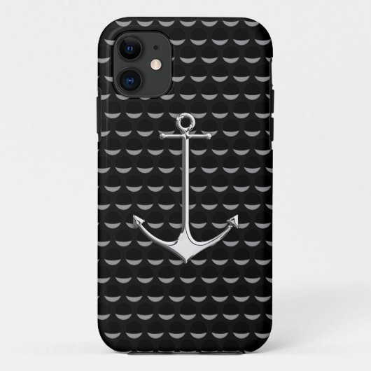 Coques Case-Mate iPhone Chrome Ancre sur les tasses d'onde Style de vie na (Dos)
