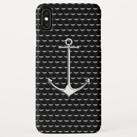 Coques Case-Mate iPhone Chrome Ancre sur les tasses d'onde Style de vie na (Dos)