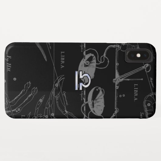 Coques Case-Mate iPhone Chrome Argent comme Libra Zodiac Connexion Heveliu (Dos (Horizontal))