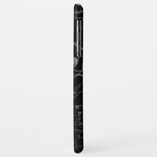 Coques Case-Mate iPhone Chrome Argent comme Libra Zodiac Connexion Heveliu (Dos/Gauche)