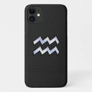 Coques Pour iPhone Chrome comme Aquarius Zodiac dans la peau de serpe