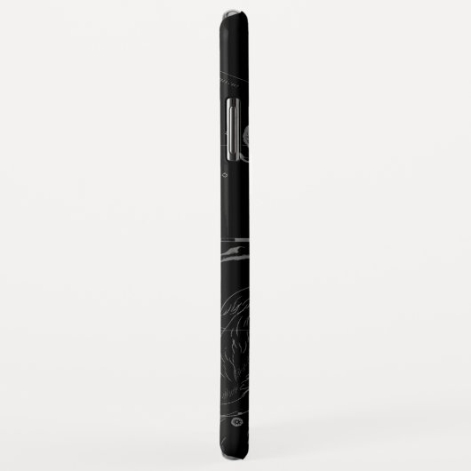 Coques Case-Mate iPhone Chrome comme Aries Symbole Zodiac sur Hevelius (Dos/Droite)