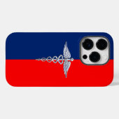 Coques Case-Mate iPhone Chrome Comme Caduceus Médicale Symbole Ligue (Verso (horizontal))